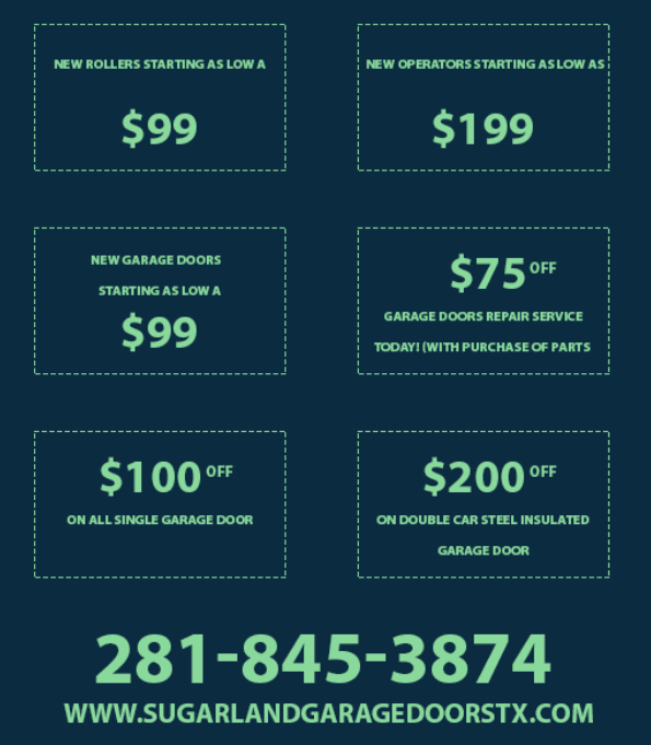 Sugar Land Garage Doors TX(281) 845-3874